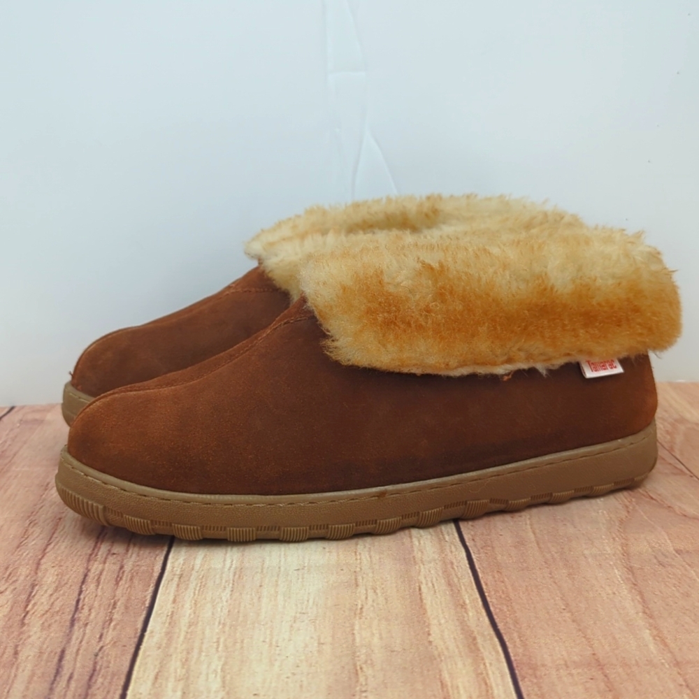 TAMARAC *NEW* Highland Shearling Suede Slippers Men's Sz 11